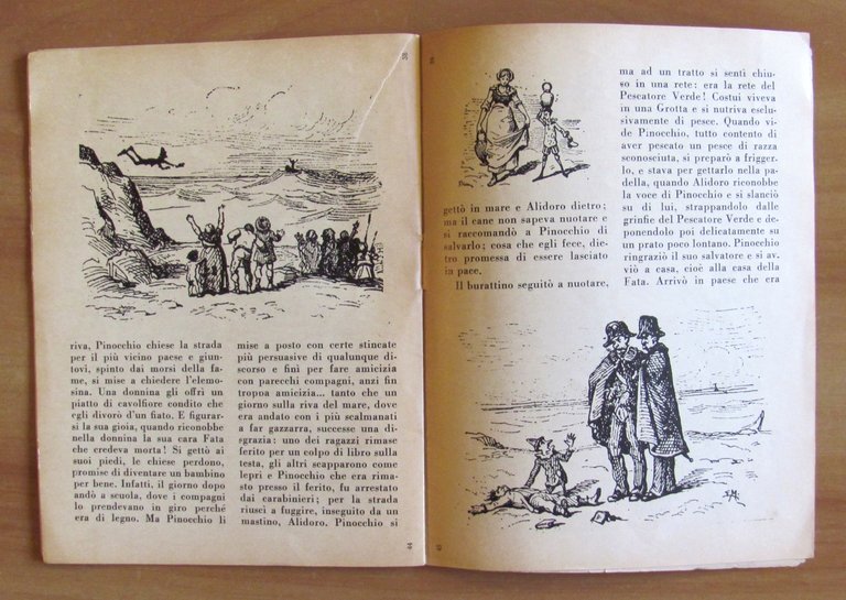 LE AVVENTURE DI PINOCCHIO, anni '40 - ill. MAZZANTI