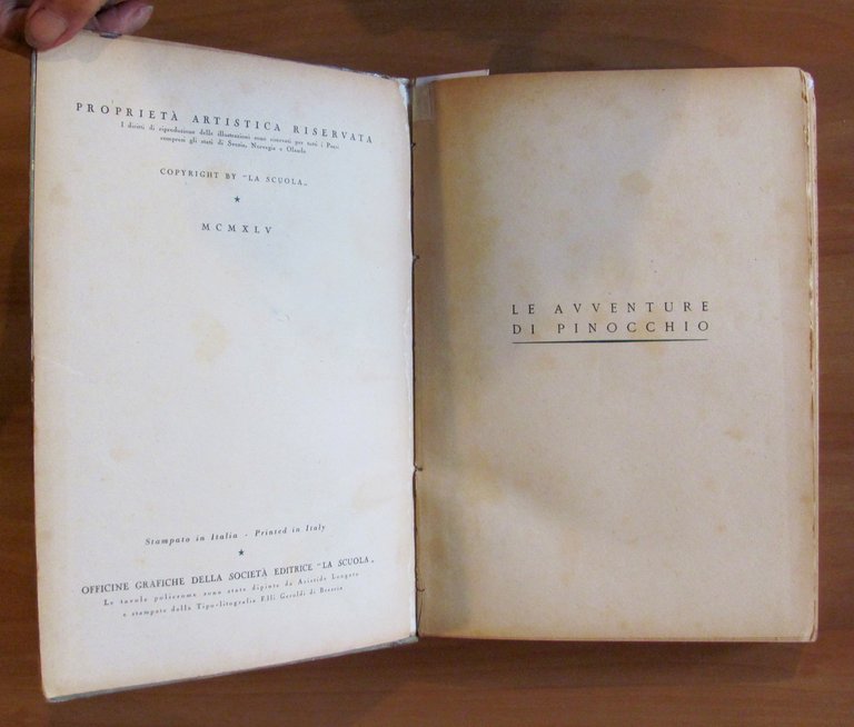 LE AVVENTURE DI PINOCCHIO, I ed. 1945 Tirat. Limitata - … | Immagine Gallery 2