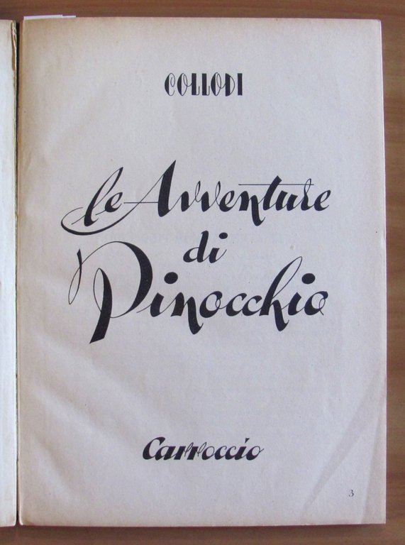 LE AVVENTURE DI PINOCCHIO, I ed. 1947 ill. PEDRON, MARAJA