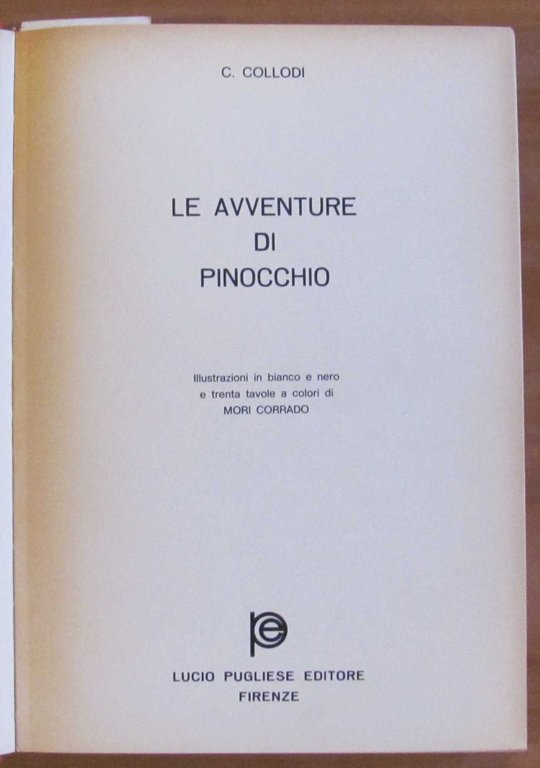 LE AVVENTURE DI PINOCCHIO, I ed. 1971 - ill. MORI