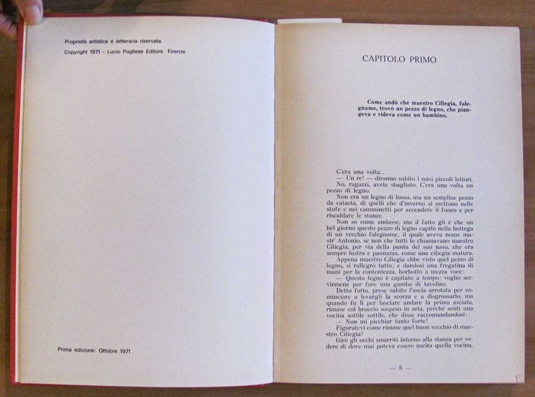 LE AVVENTURE DI PINOCCHIO, I ed. 1971 - ill. MORI