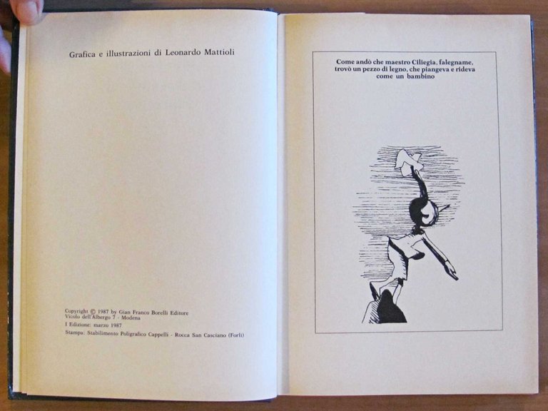 LE AVVENTURE DI PINOCCHIO, I ed. 1987 - ill. MATTIOLI