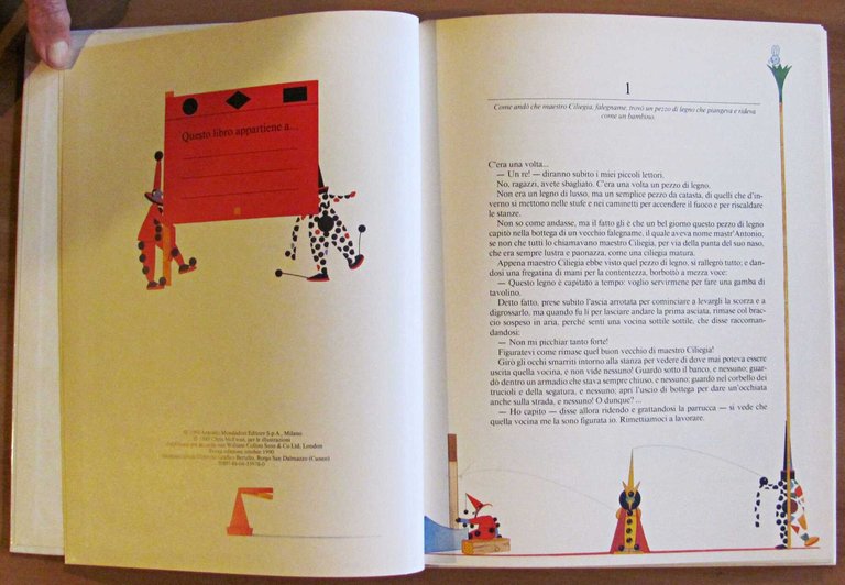 LE AVVENTURE DI PINOCCHIO, I ed. 1990 con Fascetta - …