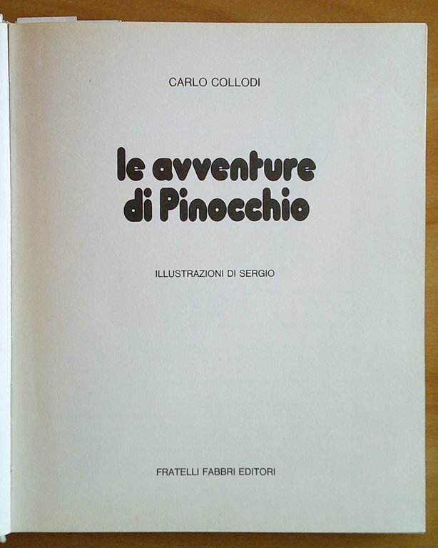 LE AVVENTURE DI PINOCCHIO, I edizione 1975 - ill. SERGIO