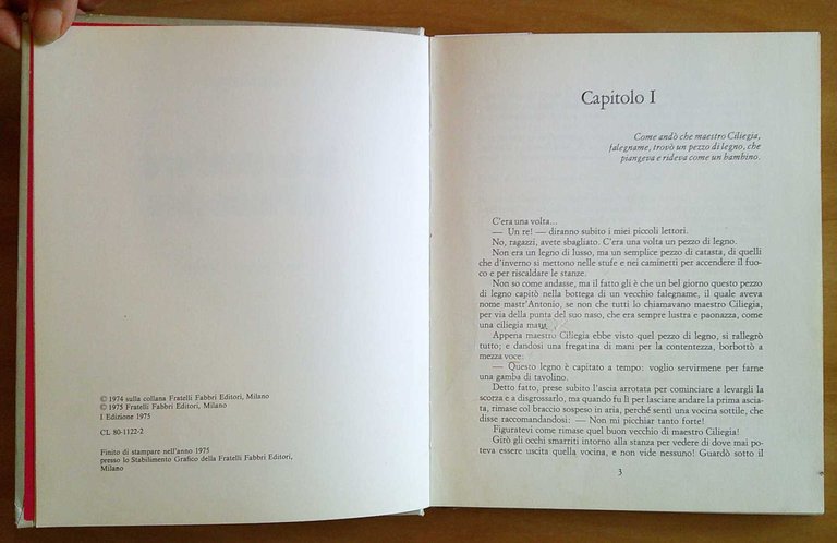 LE AVVENTURE DI PINOCCHIO, I edizione 1975 - ill. SERGIO