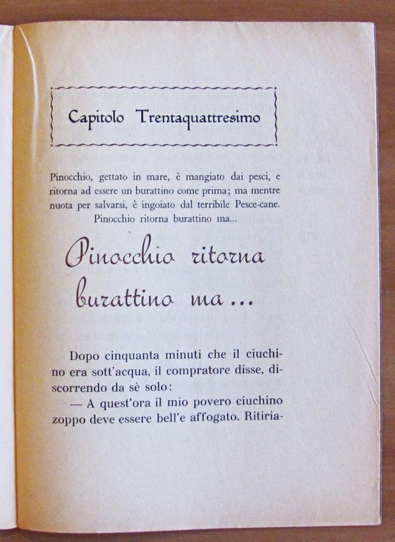 LE AVVENTURE DI PINOCCHIO in 20 Fascicoli - Coll. Sogni …