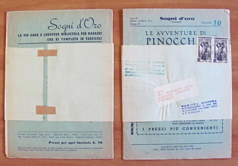 LE AVVENTURE DI PINOCCHIO in 20 Fascicoli - Coll. Sogni …