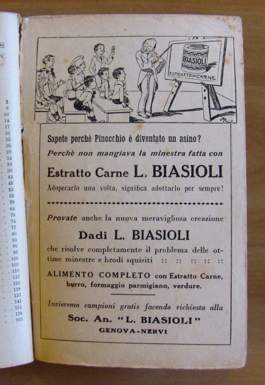 LE AVVENTURE DI PINOCCHIO Nuovissima Edizione Corretta Pubblicitaria, 1930 - … | Immagine Gallery 5