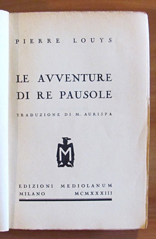 LE AVVENTURE DI RE PAUSOLE