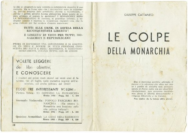 LE COLPE DELLA MONARCHIA