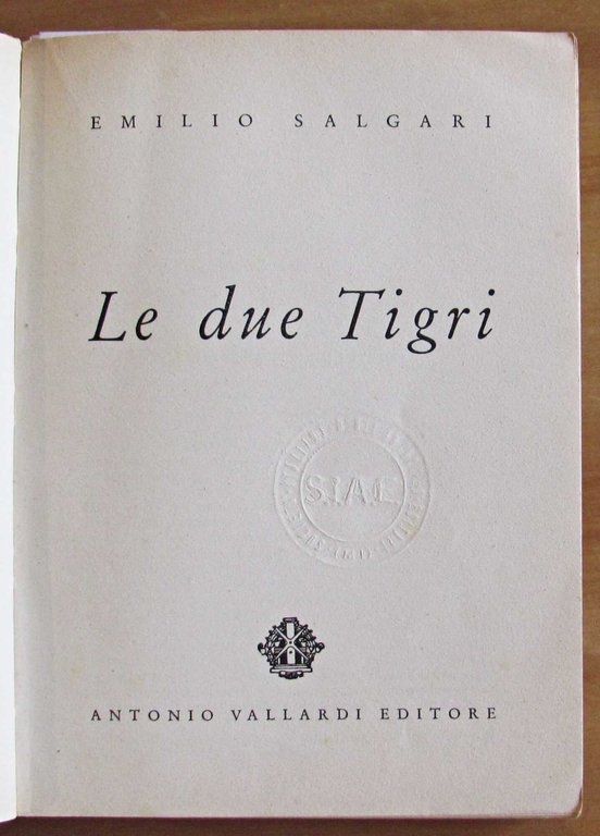 LE DUE TIGRI - Collana Biblioteca dell'Orso, 1952 | Immagine Gallery 2