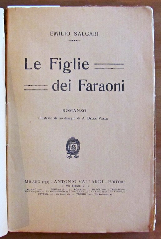 LE FIGLIE DEI FARAONI, 1927 - ill. DELLA VALLE