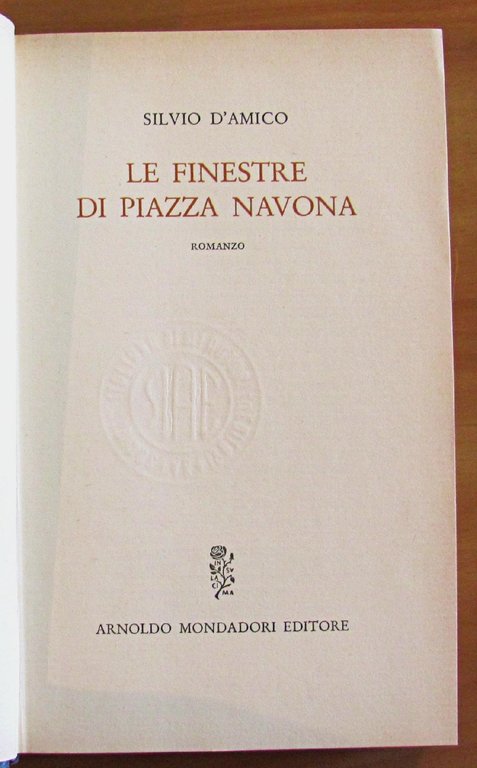 LE FINESTRE DI PIAZZA NAVONA - Collana NARRATORI ITALIANI