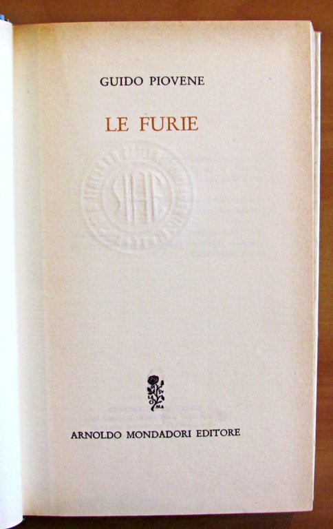 LE FURIE - Collana Narratori Italiani