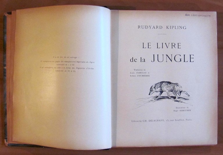 LE LIVRE DE LA JUNGLE - anni 30 ill. REBOUSSIN