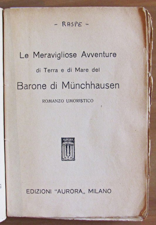 Le meravigliose avventure di terra e di mare del BARONE …