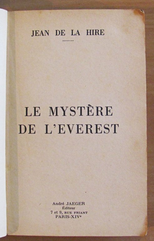 LE MYSTERE DE L'EVEREST - Les Grandes Aventure du Nyctalope, …