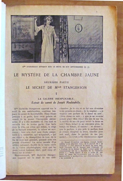 LE MYSTERE DE LA CHAMBRE JAUNE - LES AVENTURES EXTRAORDINAIRES …