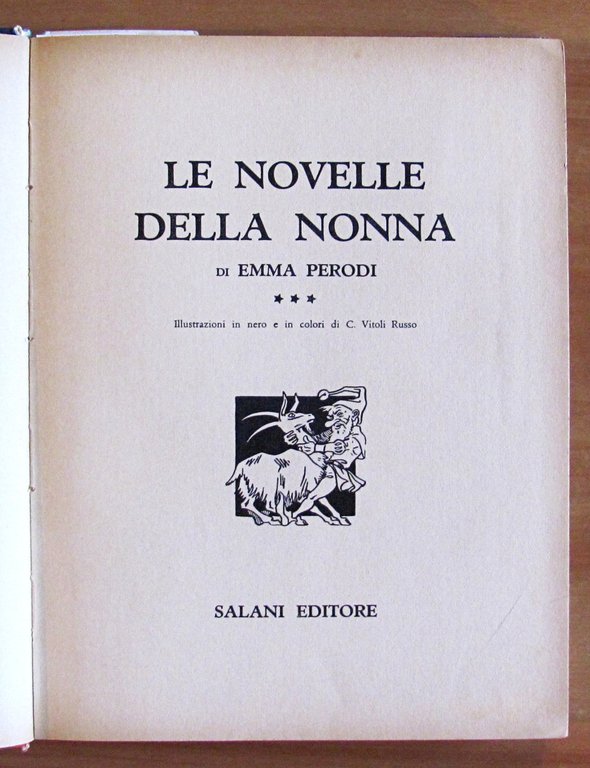 LE NOVELLE DELLA NONNA Vol. 3, 1961 - ill. C. …