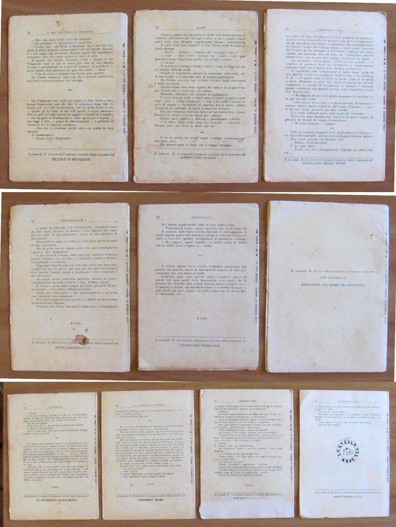 LE NOVELLE UMORISTICHE - LOTTO di 10 FASCICOLI Sfusi