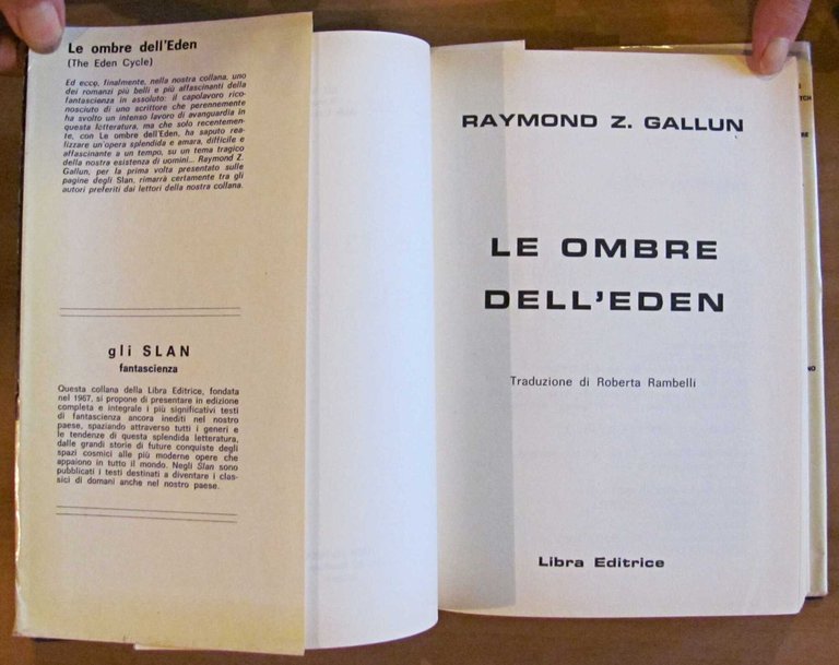 LE OMBRE DELL'EDEN - Collana Gli Slan, I ed. 1981