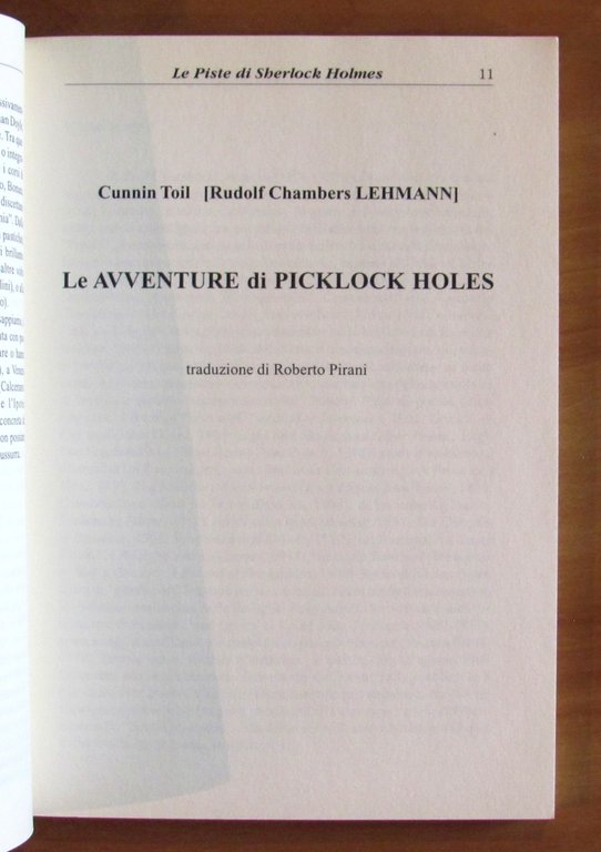 LE PISTE DI SHERLOCK HOLMES, I ed. 1999