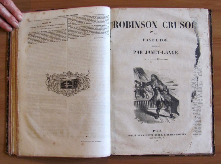 LE ROBINSON AMERICAIN - Ouvrage entièrement inédit - fine '800 …