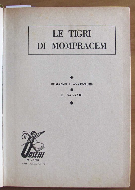 LE TIGRI DI MOMPRACEM - Collana Capolavori N.26, 1967 | Immagine Gallery 2