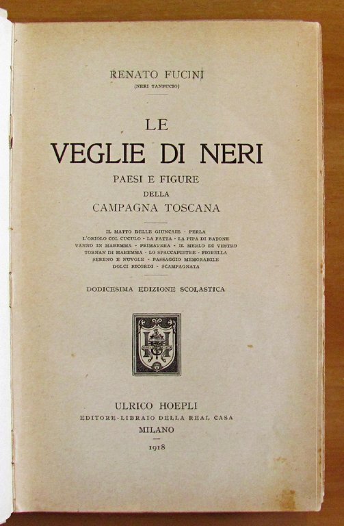 LE VEGLIE DI NERI - PAESI E FIGURE DELLA CAMPAGNA …