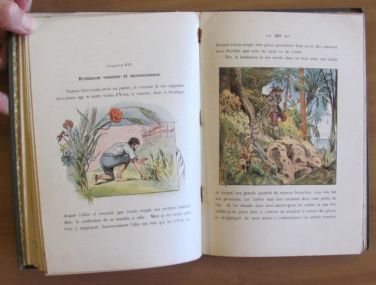 LES AVENTURES DE ROBINSON CRUSOE', 1889 - ill. SCHAEFER