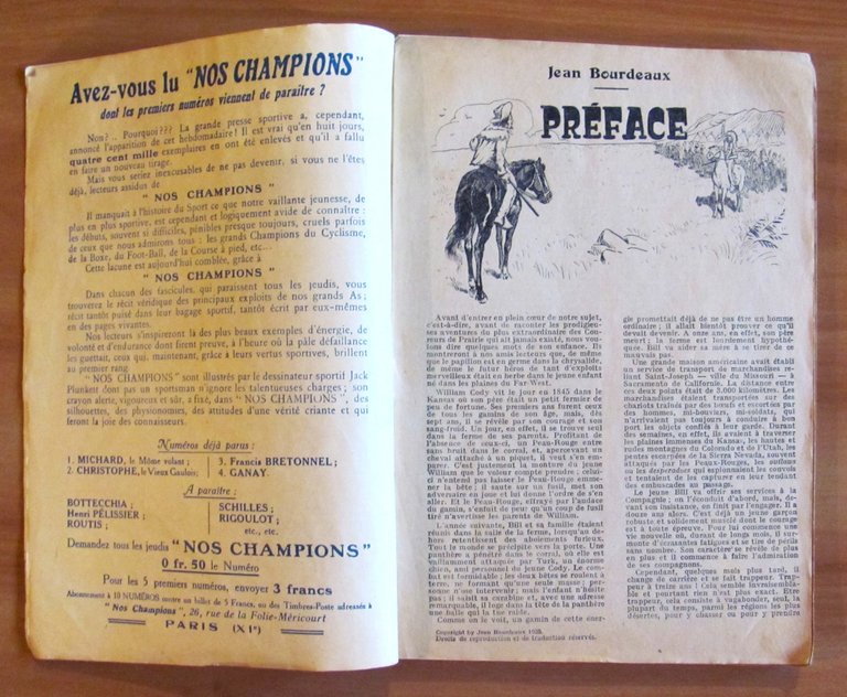 LES CELEBRES AVENTURES DE BUFFALO BILL Grand Eclaireur du Far …