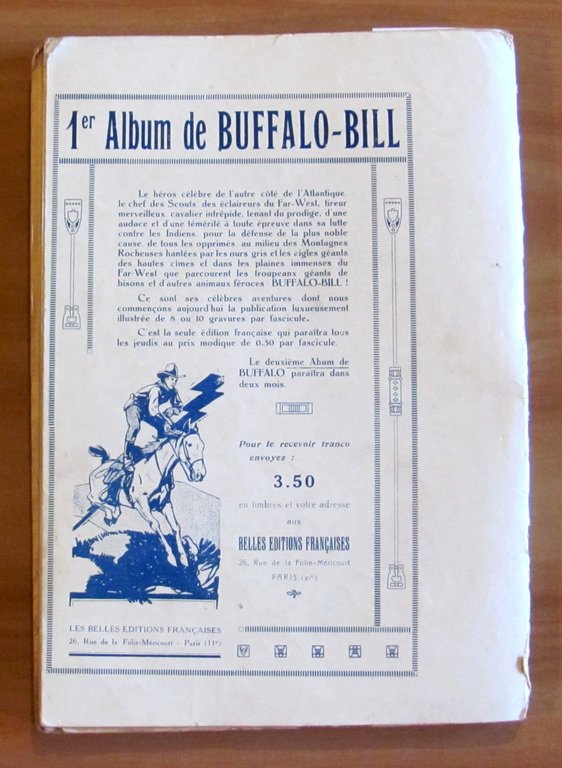 LES CELEBRES AVENTURES DE BUFFALO BILL Grand Eclaireur du Far …