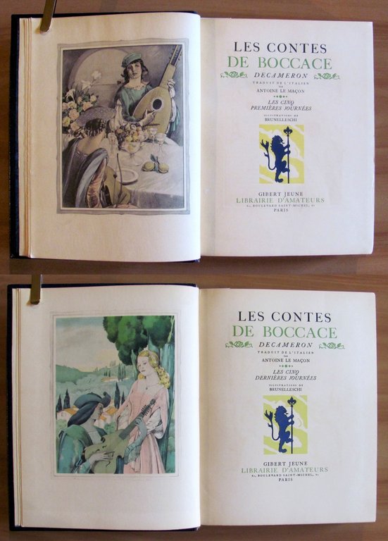 LES CONTES DE BOCCACE - DECAMERON in 2 Volumi in …