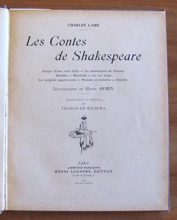 LES CONTES DE SHAKESPEARE - 1927, ill. Henry MORIN