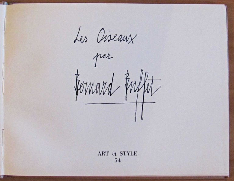 LES OISEAUX par BERNARD BUFFET, 1960