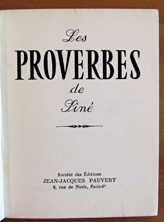 LES PROVERBES