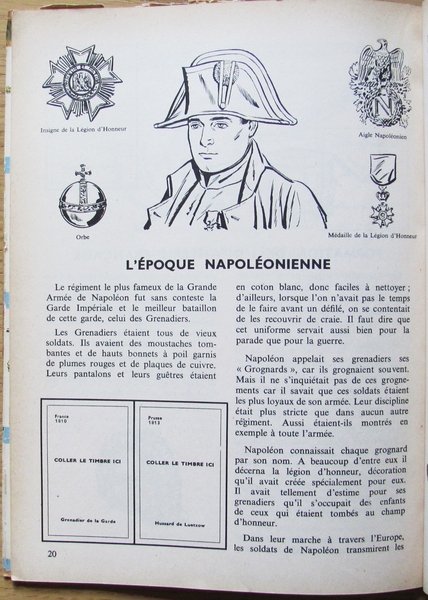 LES SOLDATS - L'ENCYCLOPEDIE PAR LE TIMBRE, 1957
