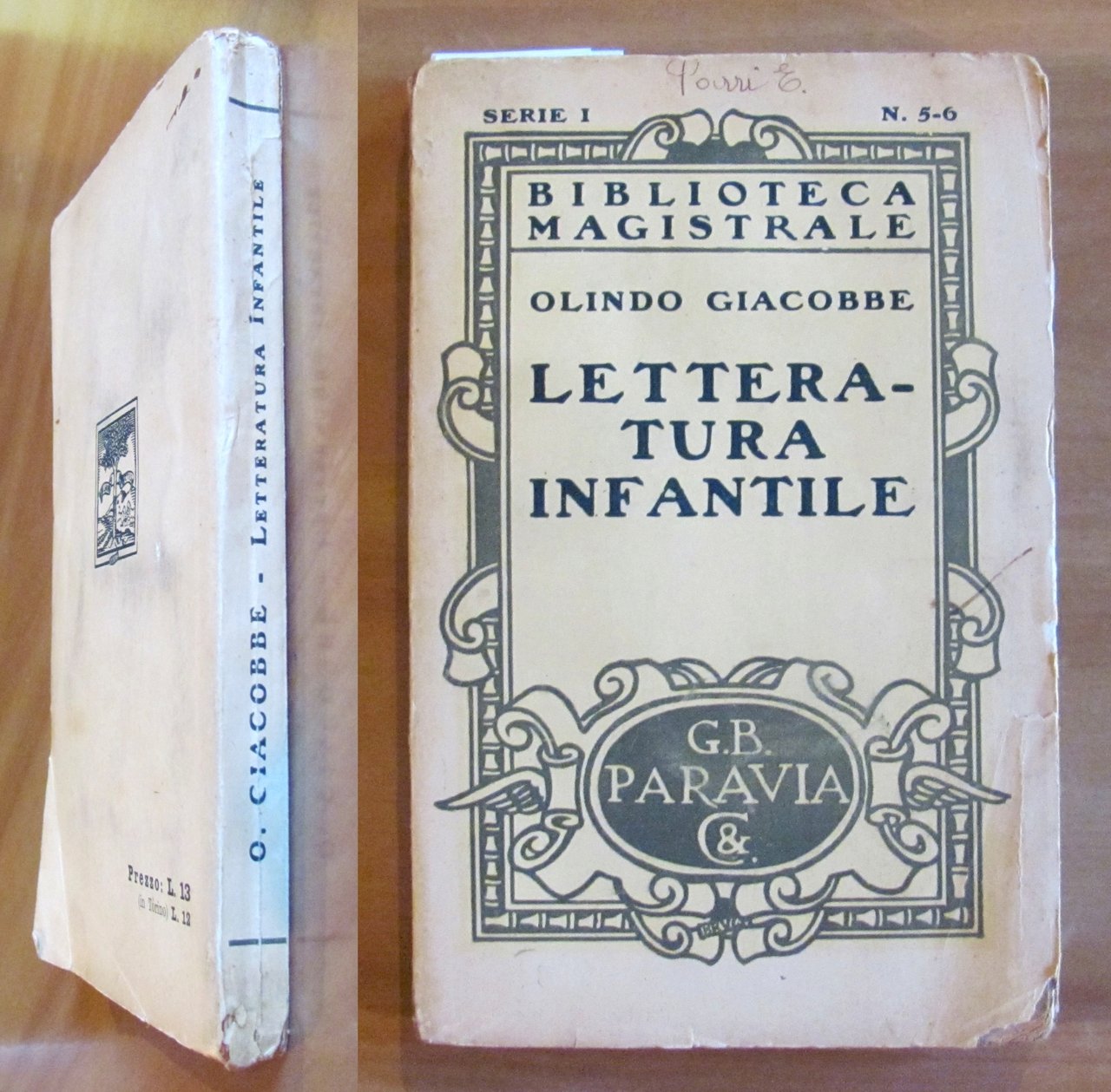 LETTERATURA INFANTILE - Bibl. Magistrale, 1931