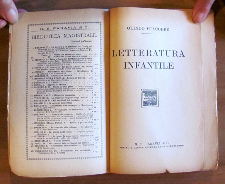 LETTERATURA INFANTILE - Bibl. Magistrale, 1931