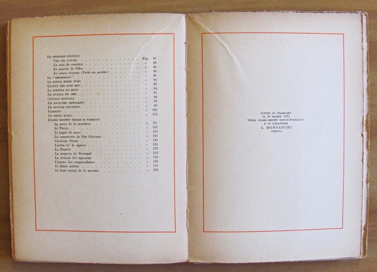 LIBRO N.9, 1931 cop. di CISARI
