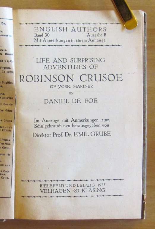 Life and surprising adventures of ROBINSON CRUSOE of York, mariner