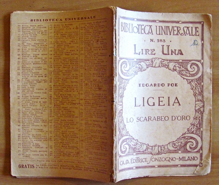 LIGEIA - LO SCARABEO D'ORO