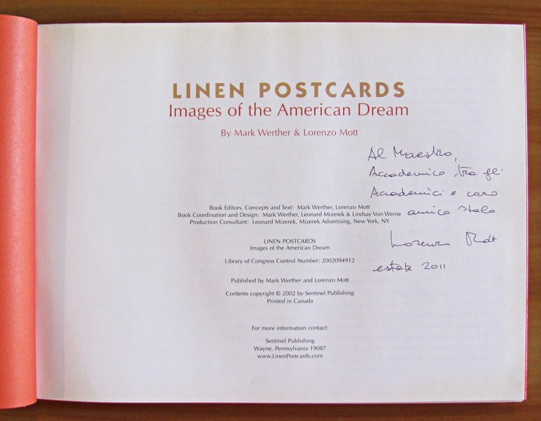 LINEN POSTCARDS - Images of the American Dream - Dedica …