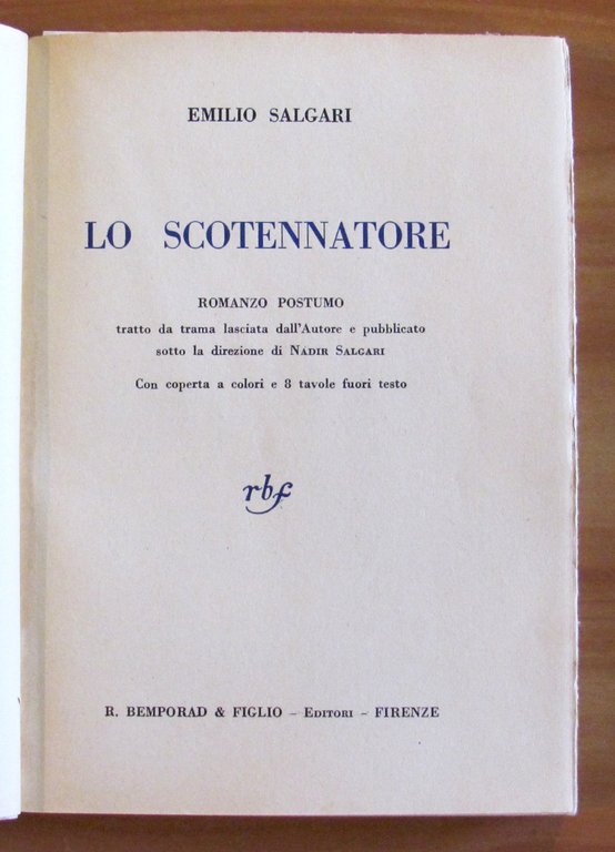 LO SCOTENNATORE - 1931