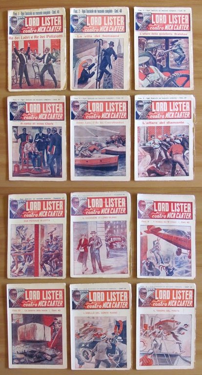 LORD LISTER contro NICK CARTER - Raccolta Completa in 36 …
