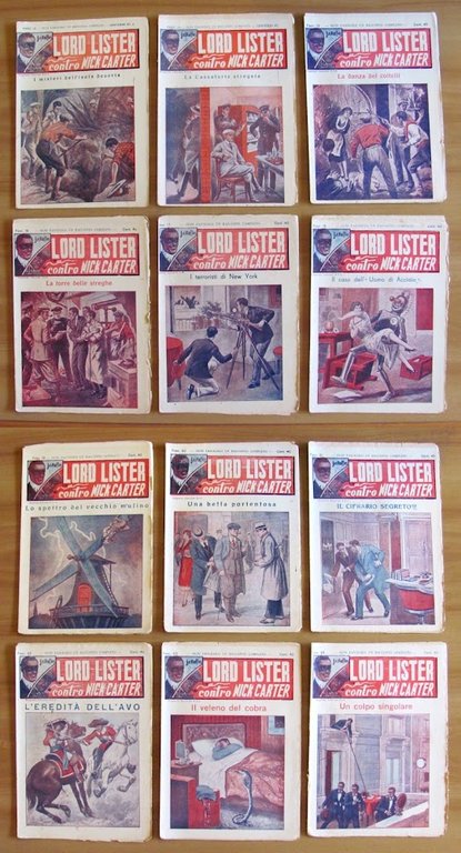 LORD LISTER contro NICK CARTER - Raccolta Completa in 36 …