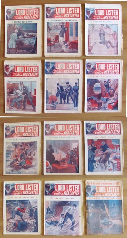 LORD LISTER contro NICK CARTER - Raccolta Completa in 36 …