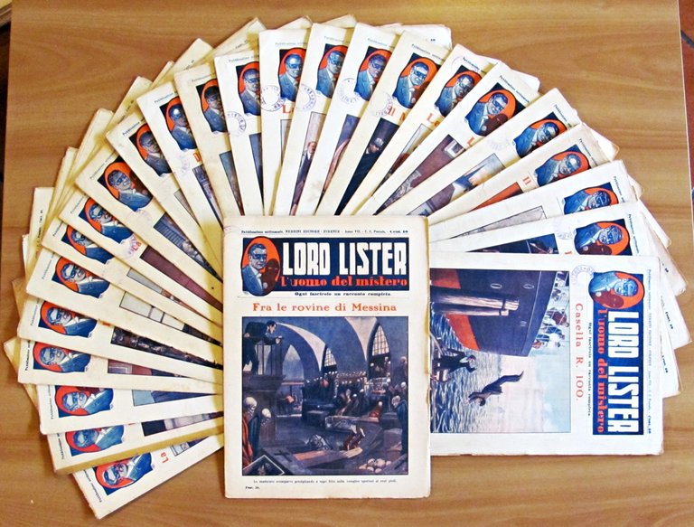 LORD LISTER L'uomo del mistero, 1929 - Fascicoli N.1/70 - …