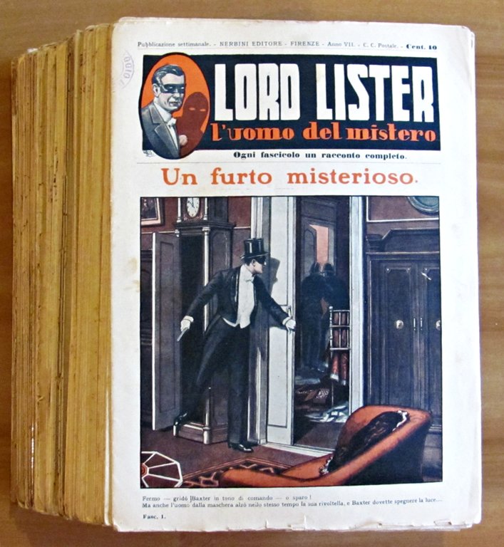 LORD LISTER L'uomo del mistero, 1929 - Fascicoli N.1/70 - …