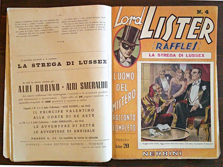 LORD LISTER (RAFFLES) - Vol. I, 1948 - Fascicoli N.1/15